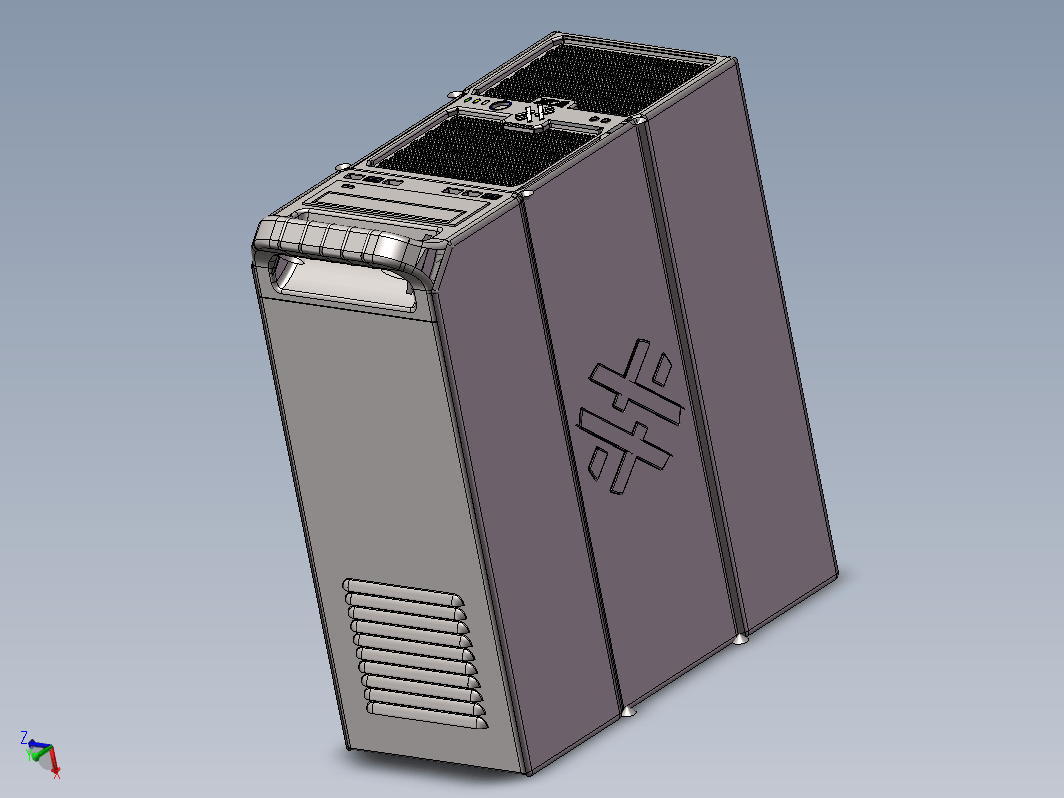 一台电脑主机设计模型