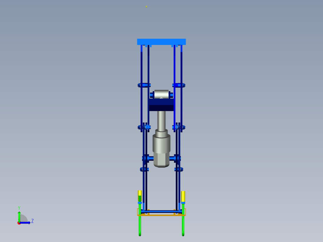 剪刀式汽车举升机三维ProE5.0+CAD+说明