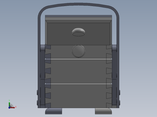 多层可折叠木盒结构3D图纸+Solidworks设计缩略图