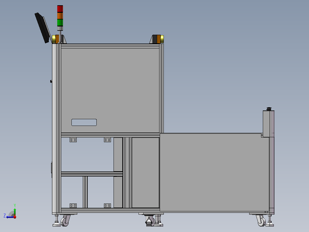 铝型材机架钣金造型-3