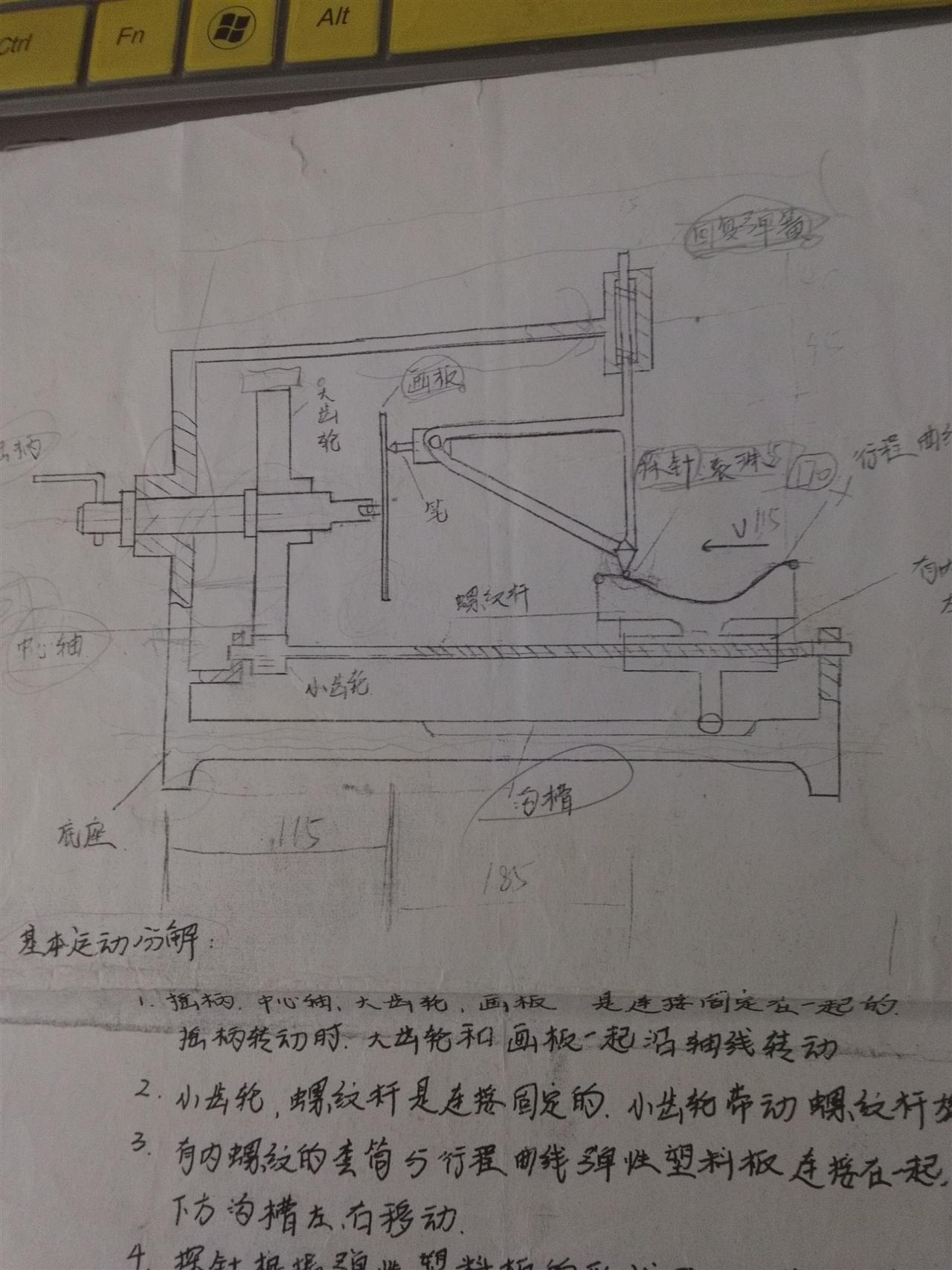 画图机构 160