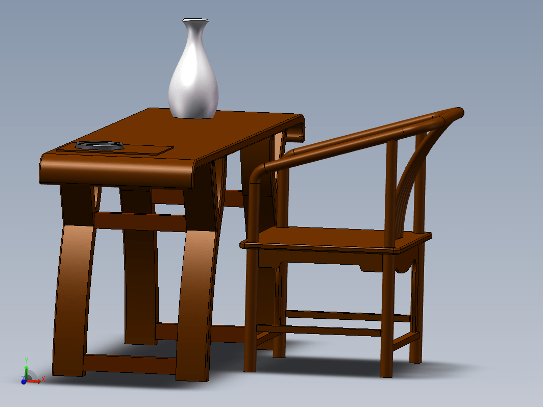 中式复古式桌椅
