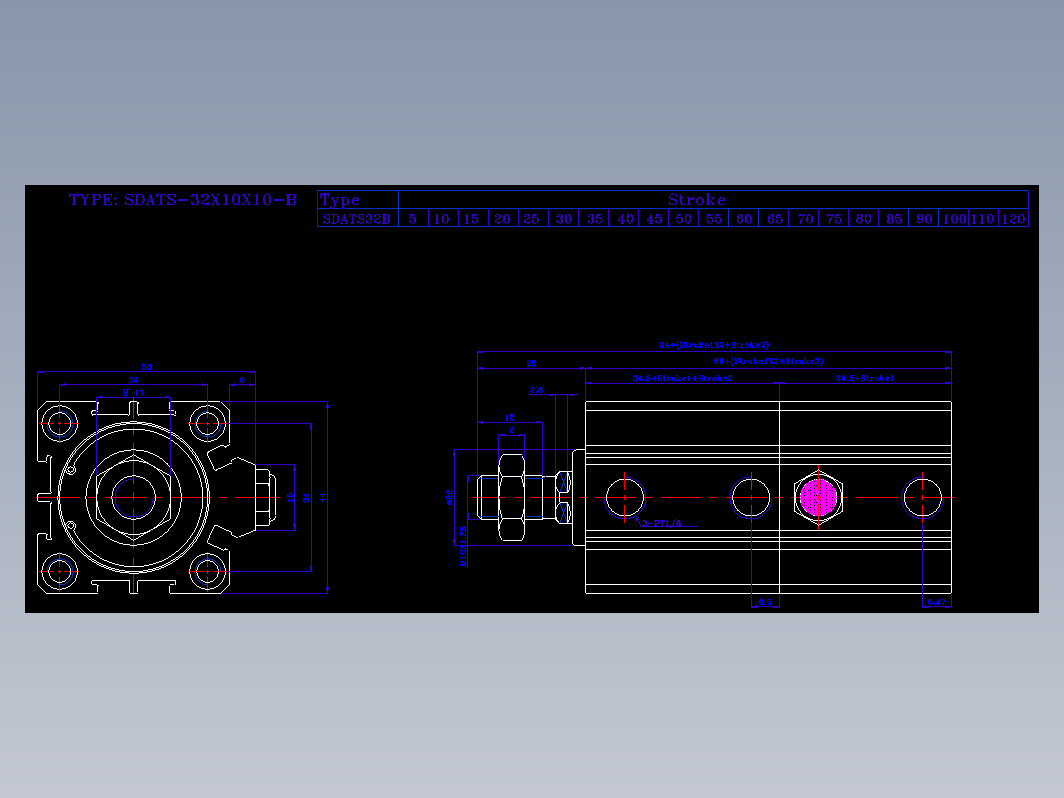 SDA气缸 83-SDAT-32-SW