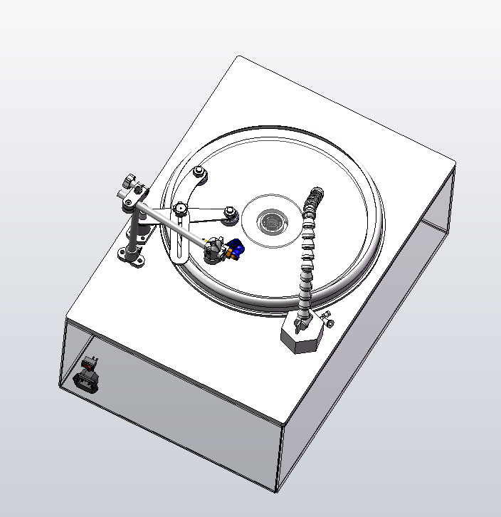 机械式金相试样抛光机3D+CAD