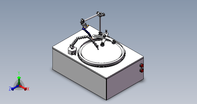 机械式金相试样抛光机3D+CAD