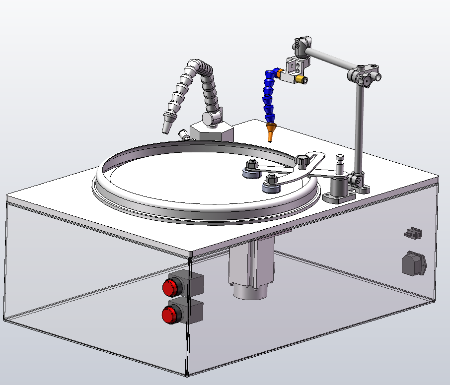 机械式金相试样抛光机3D+CAD