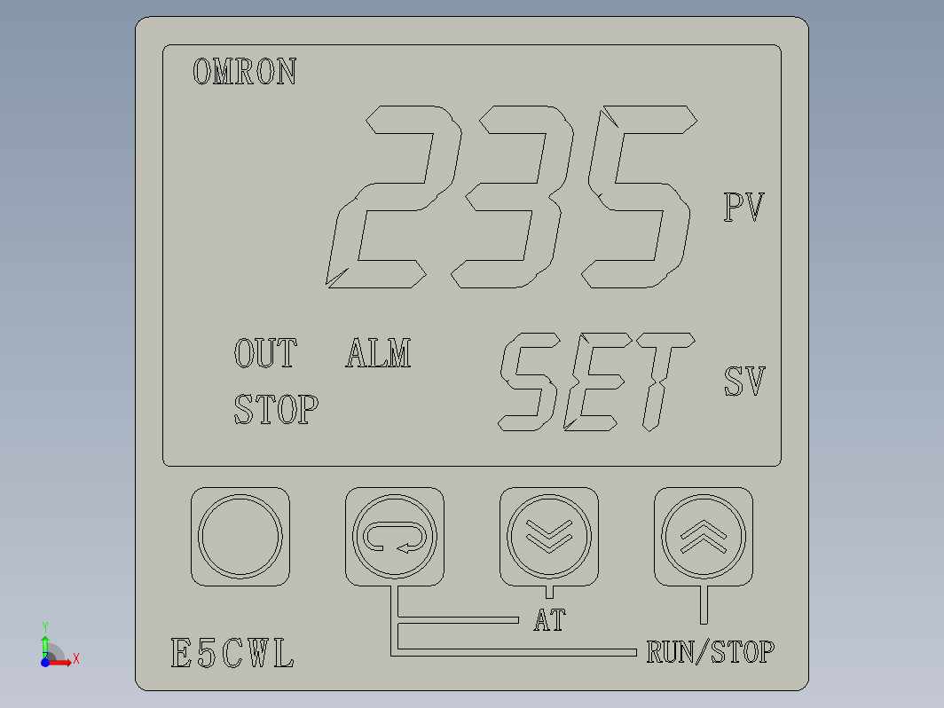 欧姆龙温控器E5CWL-R1TC