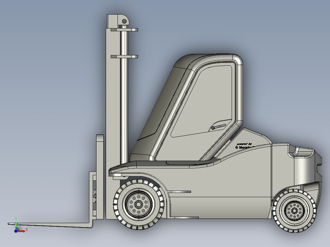 叉车3D图纸