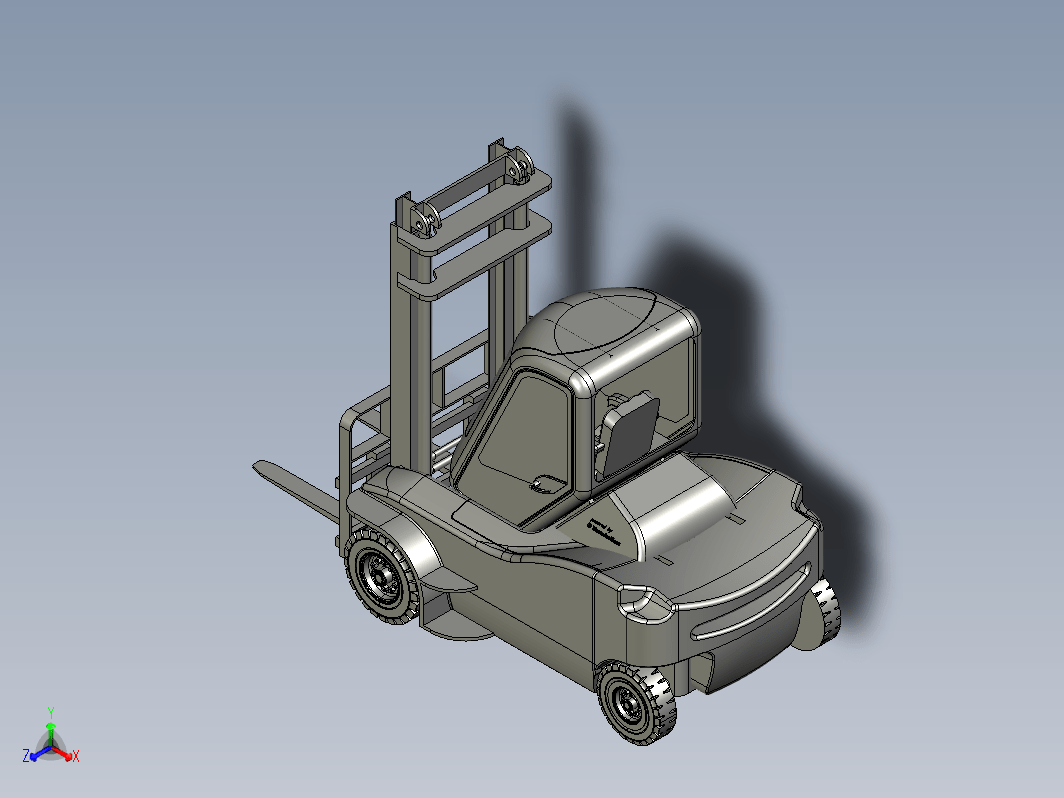 叉车3D图纸