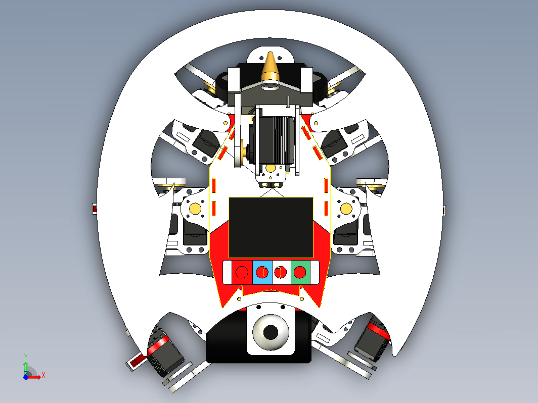 六足爬行玩具机器人 Alfatih UGM