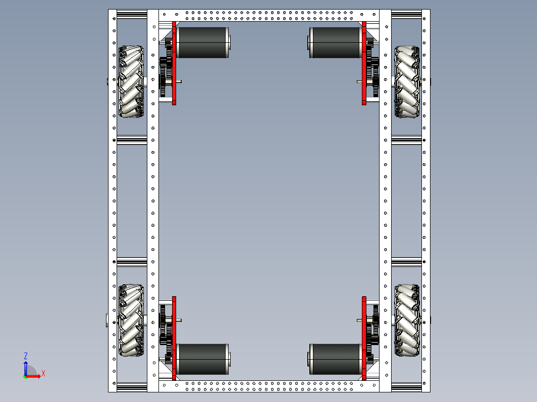 麦克纳姆轮车底盘 frc custom mecanum