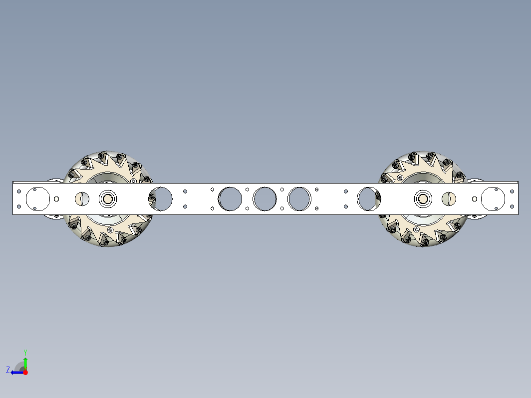 麦克纳姆轮车底盘 frc custom mecanum