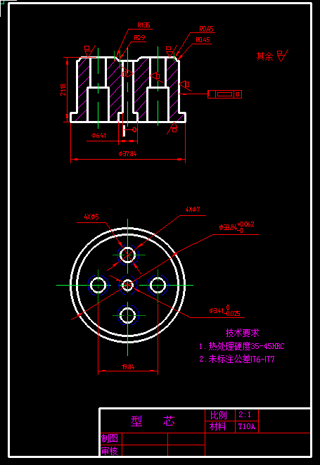 动片瓷件塑料成型工艺及注塑模具设计【全套10张CAD图】缩略图