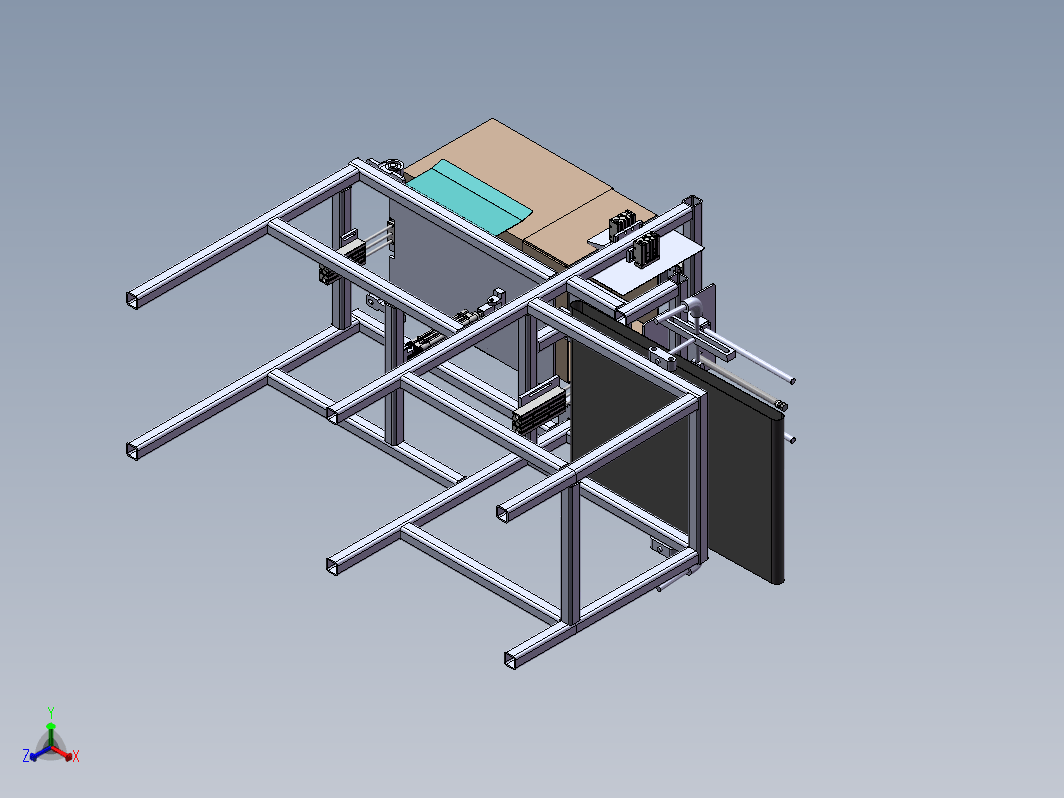 ZX自动装盒机3D数模图纸