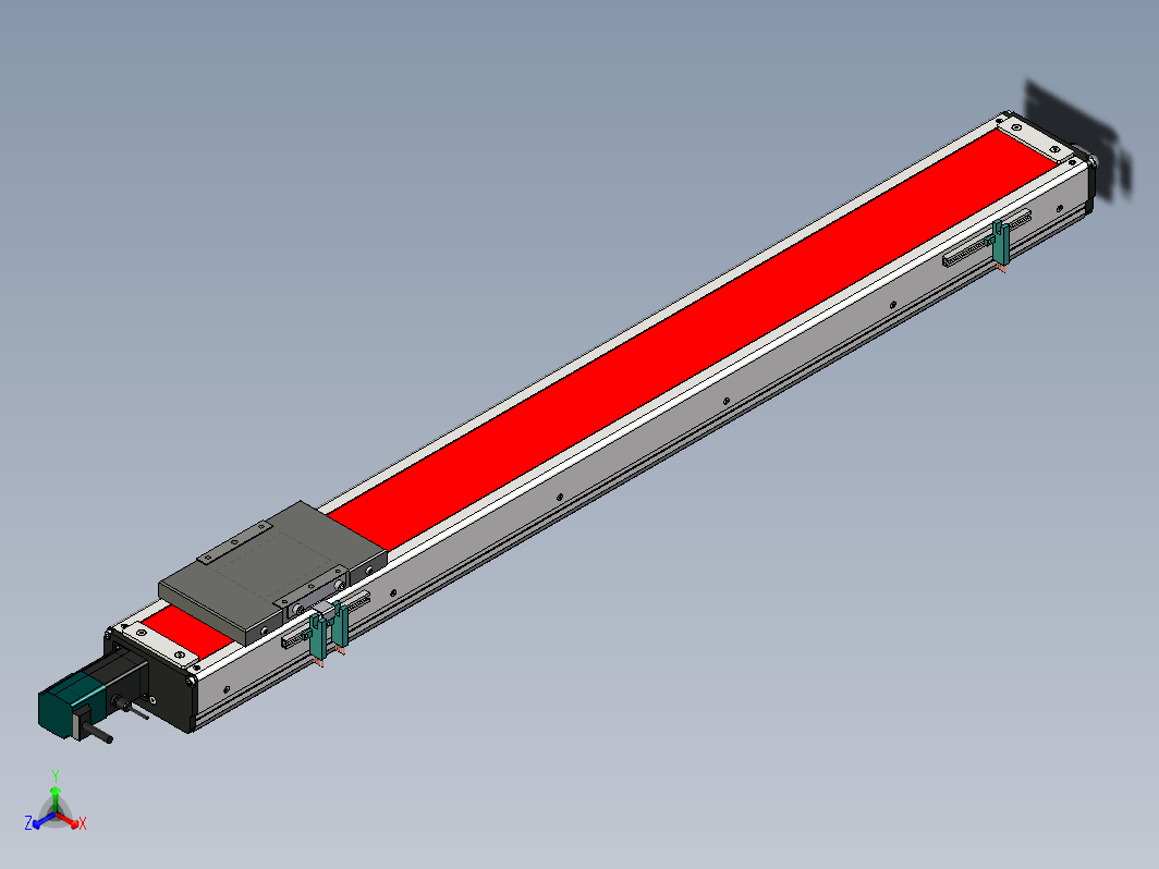 直线运动，行程为800 mm，中央电机XNTD10-800-BС