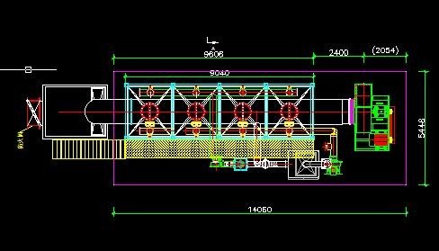 6万风量活性炭吸附+催化燃烧设备布置图缩略图