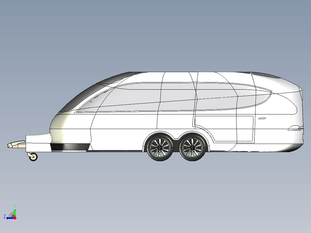 Caravan for Model X房车拖车