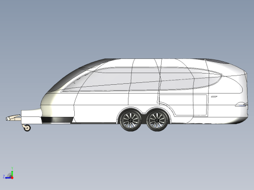 Caravan for Model X房车拖车缩略图