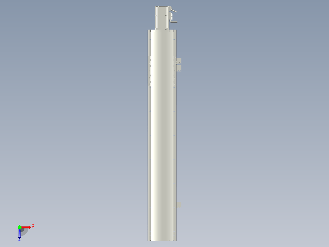 2019 新款120mm宽度双导轨单轴精密直线模组模型.120BS.L600.400W.3D