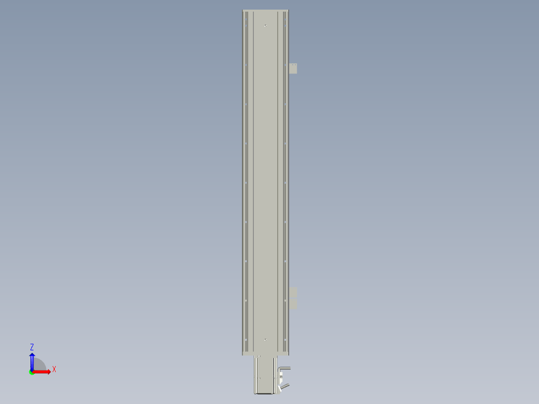 2019 新款120mm宽度双导轨单轴精密直线模组模型.120BS.L600.400W.3D