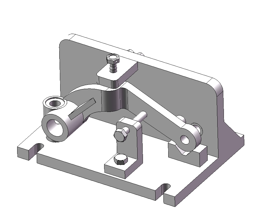 转向臂镗孔夹具三维SW2012带参+CAD+说明书