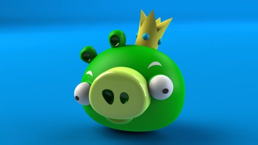 可爱在猪头(愤怒的小鸟版) angry-birds-pig-number-04