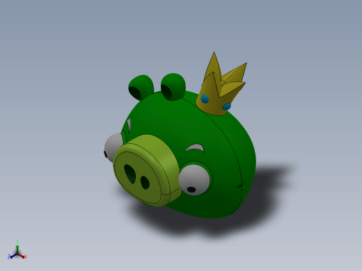 可爱在猪头(愤怒的小鸟版) angry-birds-pig-number-04缩略图