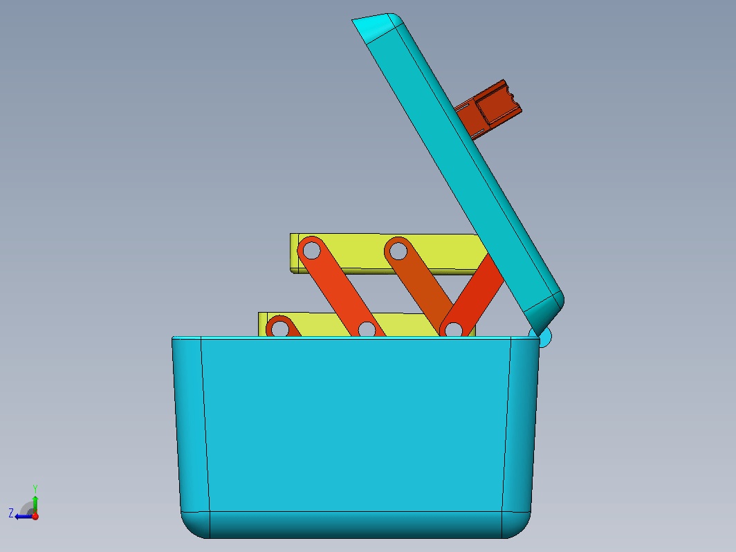 折叠三层工具箱