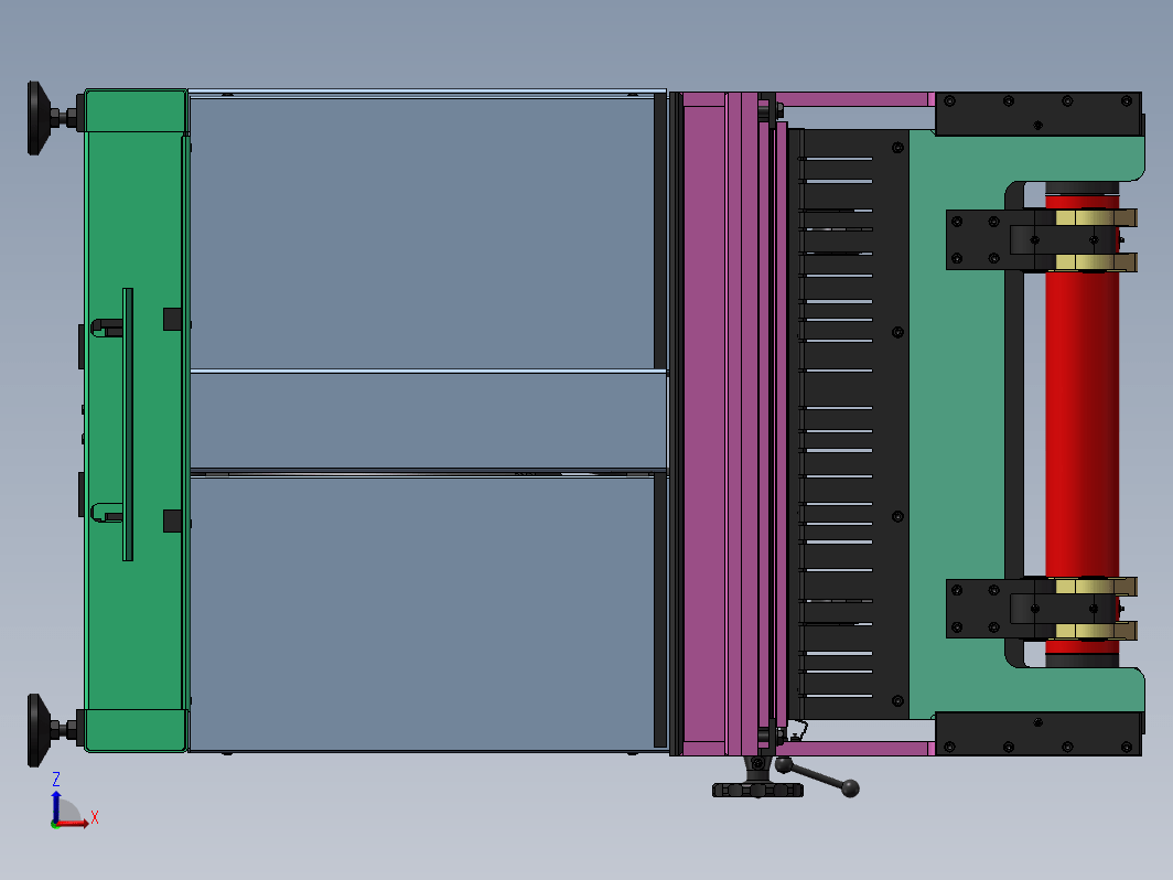 气动折弯机模型