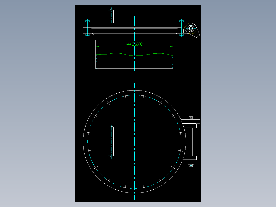 HG21517-95回转盖带颈平焊法兰人孔 B-RF-400-1.0.zip