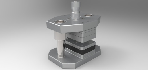 Punching Die冲模3D数模图纸 Solidworks设计附STEP IGS缩略图