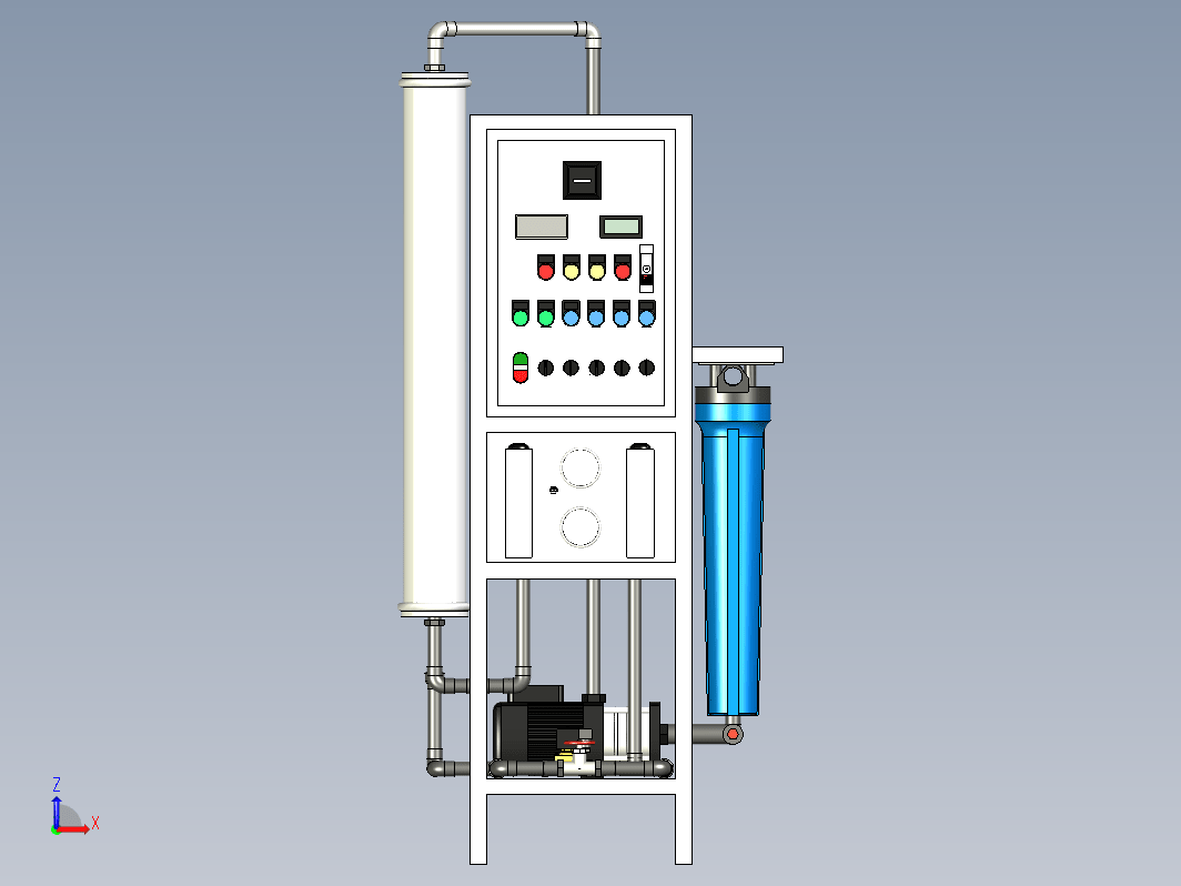 100LPH RO实验室纯水机