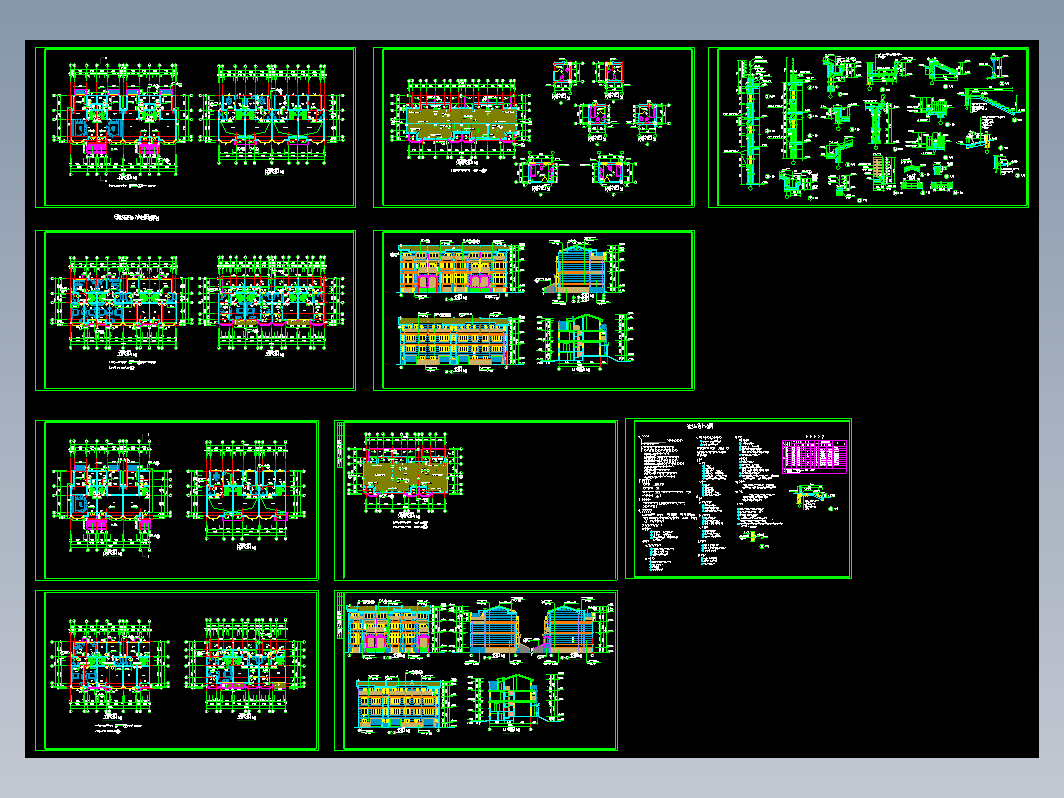 别墅建筑施工总图2