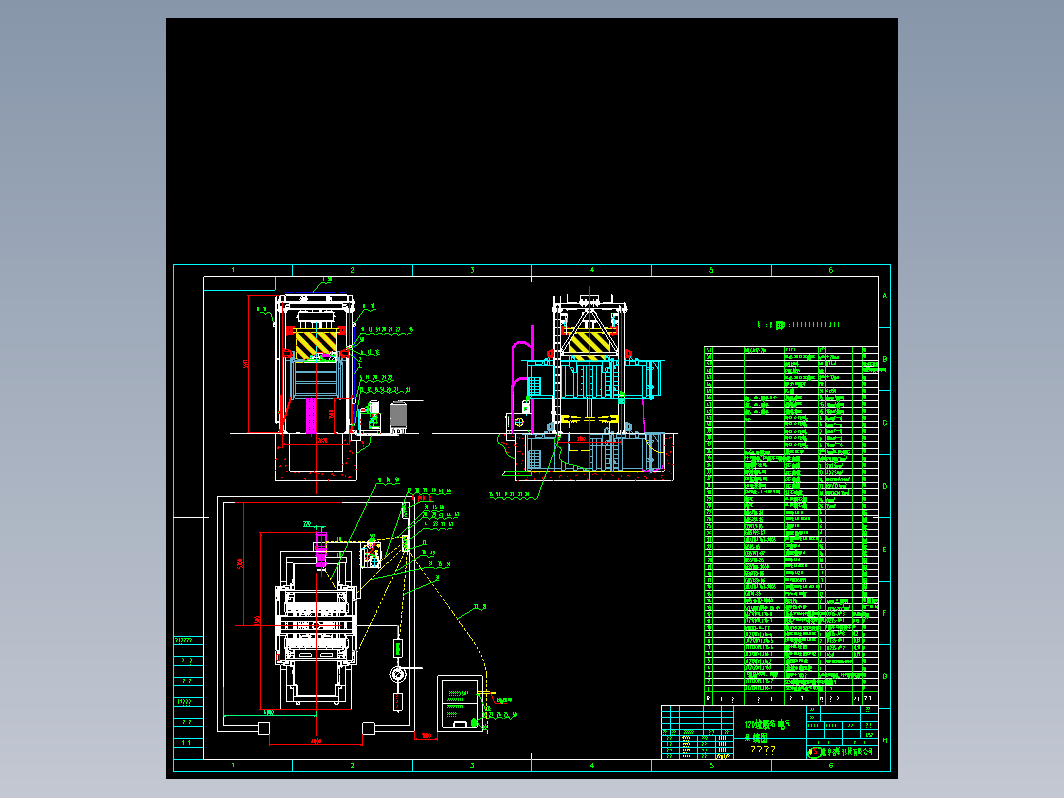 5立方级垂直式垃圾压缩中转站电器系统图纸