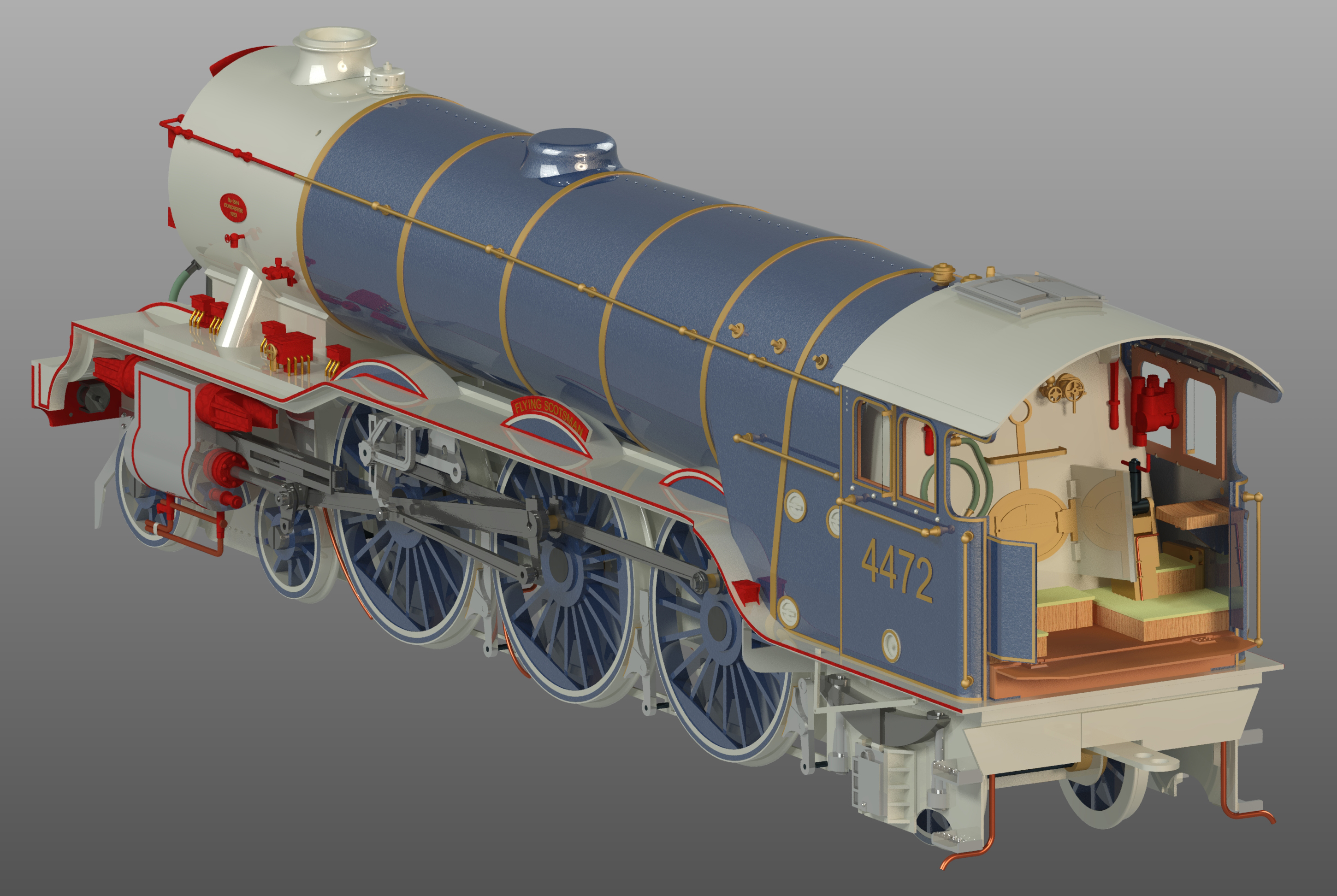 机车火车模型3D图纸 AUTOCAD设计 dwg格式