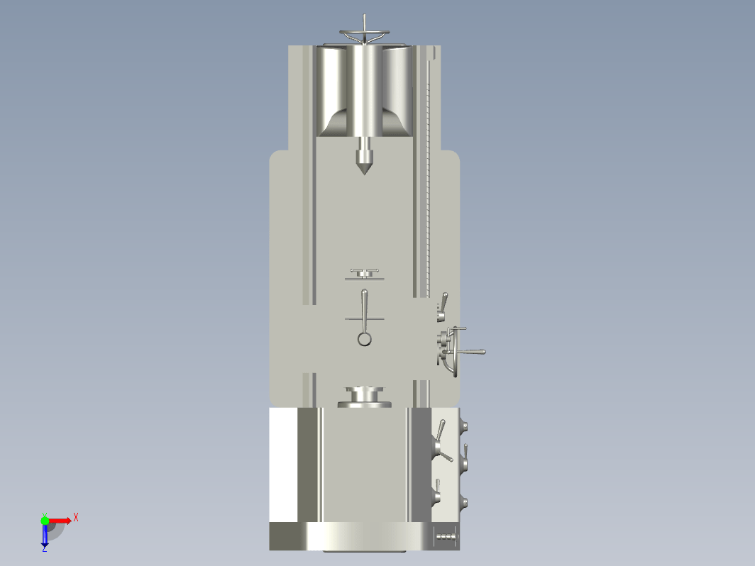 F0792-手动车床模型图