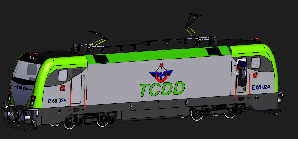 TCDD E68000电力机车转向架