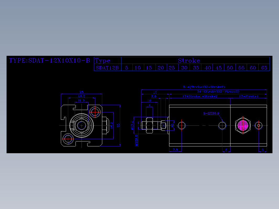 SDA气缸 83-SDAT-12-BZW