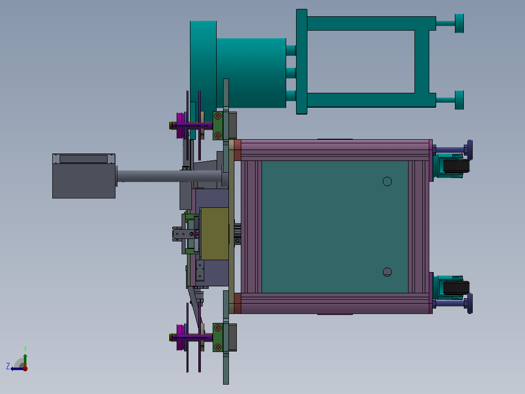 轨道机构装配体 Z-BA1-003AB30XDIP插2P自动机