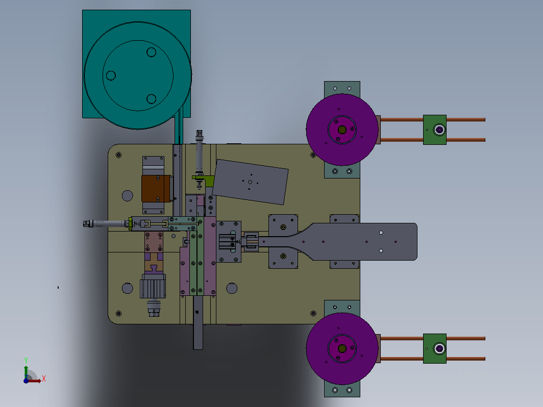 轨道机构装配体 Z-BA1-003AB30XDIP插2P自动机