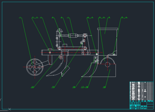 农场自动播种机设计（CAD+说明书）缩略图