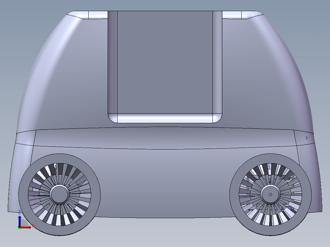 快递无人送货快递车三维SW2022带参+CAD+说明书