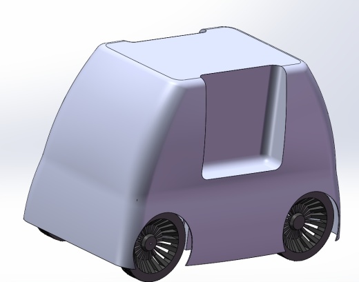 快递无人送货快递车三维SW2022带参+CAD+说明书缩略图