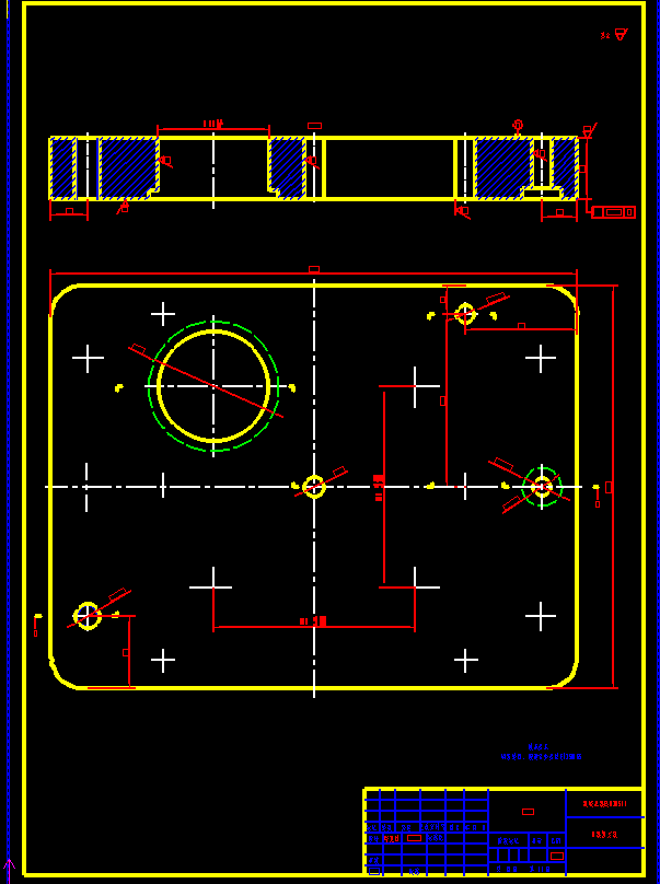 玩具的小零件塑料模具设计+说明书【双圆方盖】