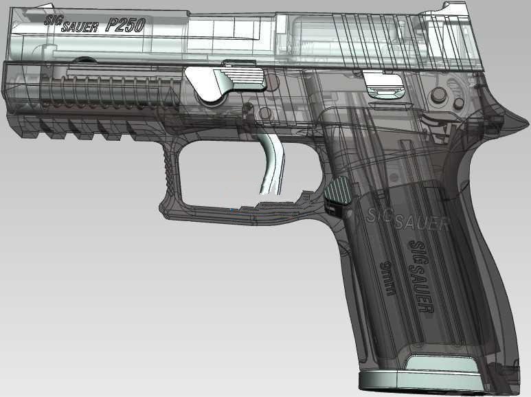 【1159】SIG P250手枪UG设计