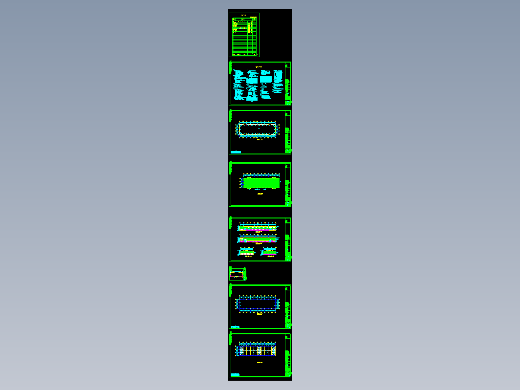 某公司1号钢结构厂房CAD