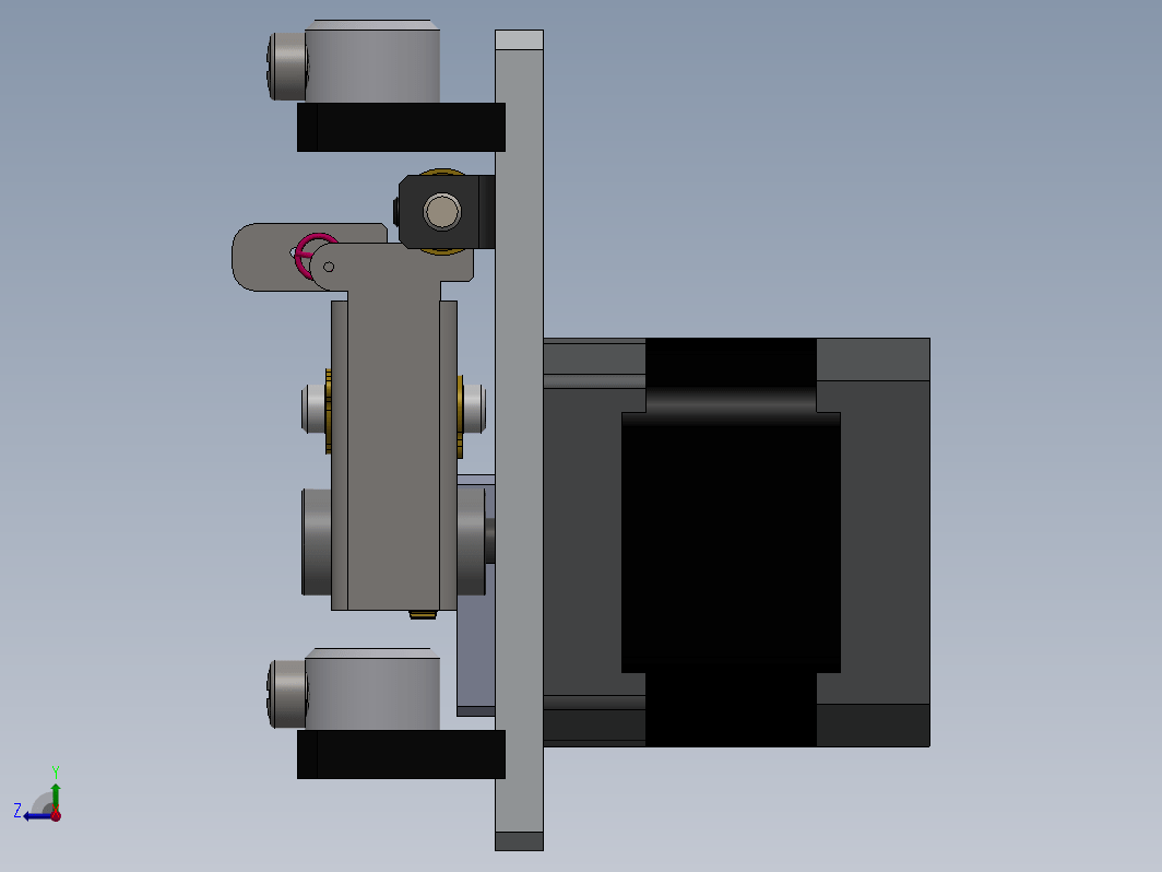 进给机构3D