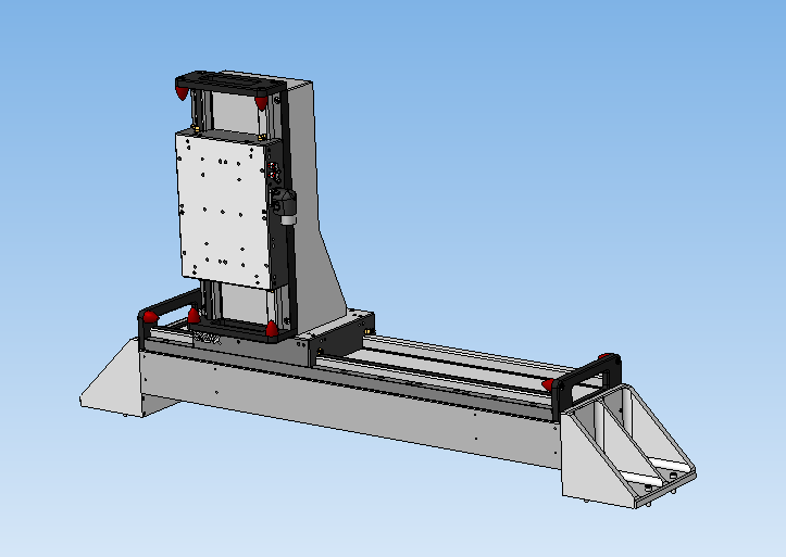 500x100 mm 的光学装置的线性 YZ 运动机构