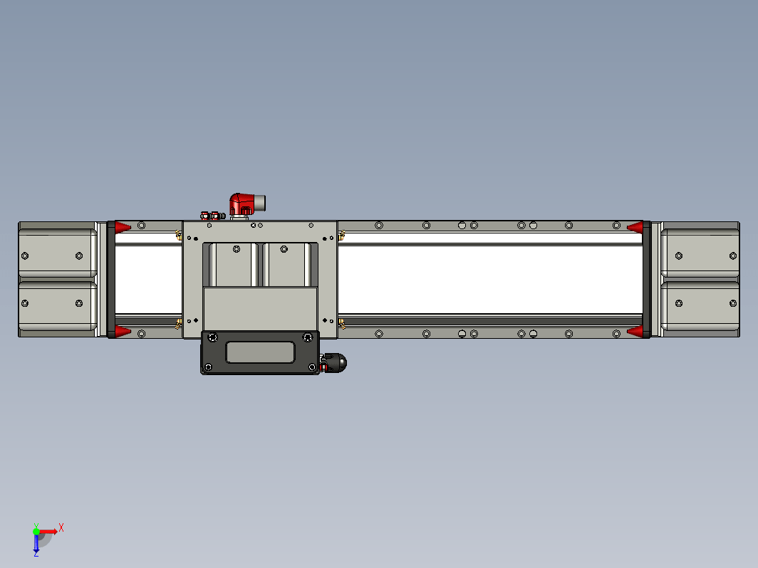 500x100 mm 的光学装置的线性 YZ 运动机构