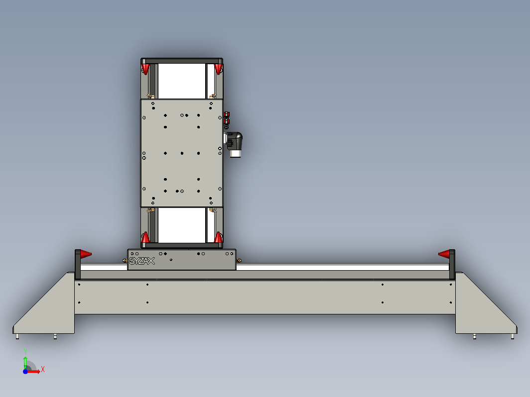 500x100 mm 的光学装置的线性 YZ 运动机构